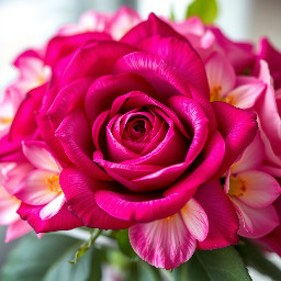 Makee bouquet of rosee