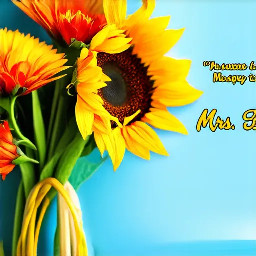 Create most delightful message for Mrs Bacchi ji and add a sunflowers
